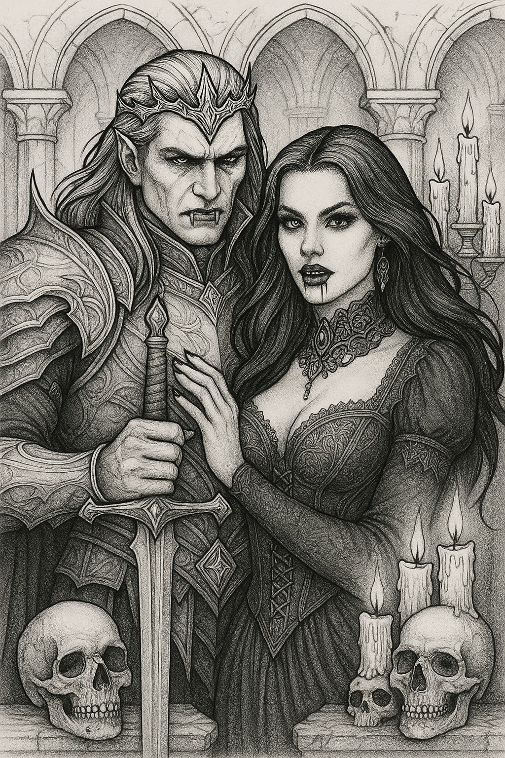 Shadowrose Adult Coloring Pages - Digital Download