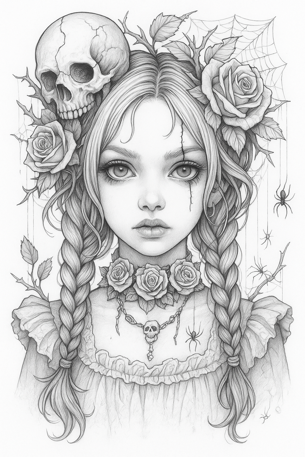 Shadowrose Adult Coloring Pages - Digital Download