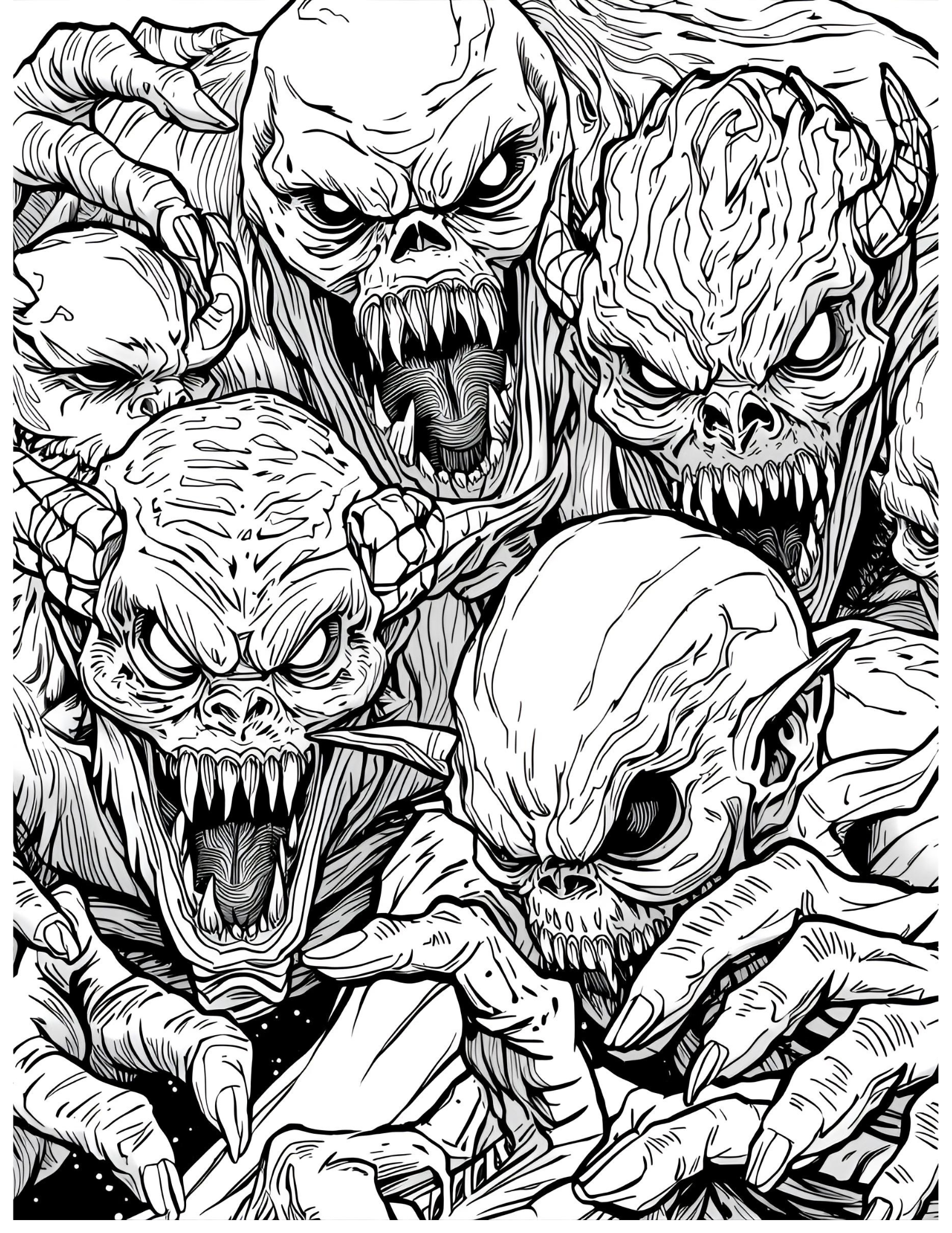 Shadowrose Adult Coloring Pages - Digital Download