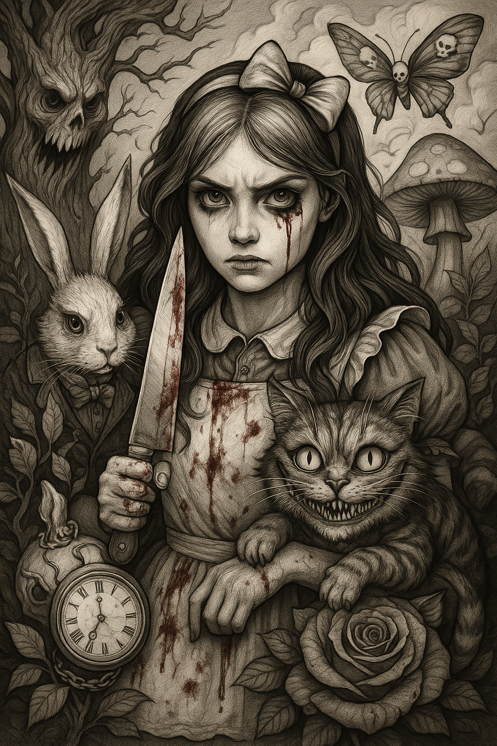 Shadowrose Adult Coloring Pages - Digital Download