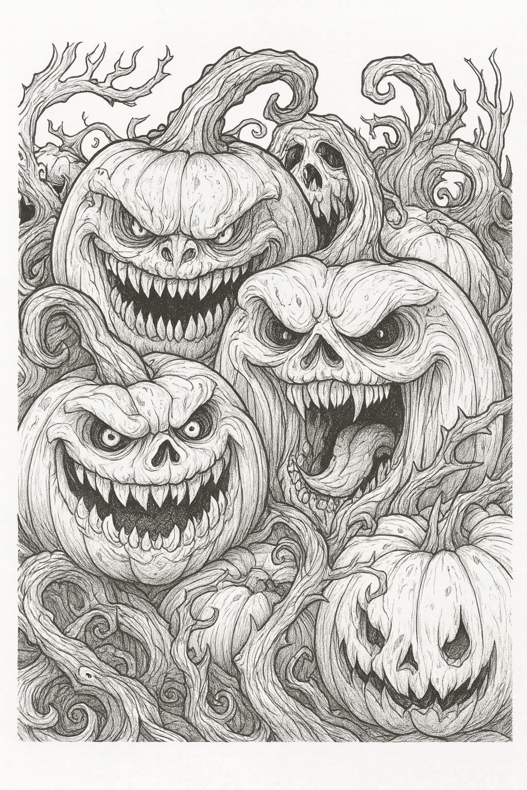 Shadowrose Adult Coloring Pages - Digital Download